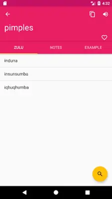 Zulu English Dictionary android App screenshot 4